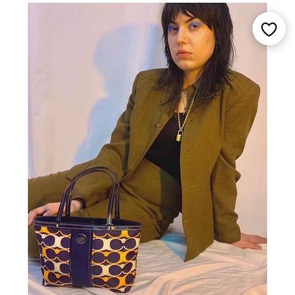 Coach Handbags - Patent Canvas Mod Mini Coach Tote